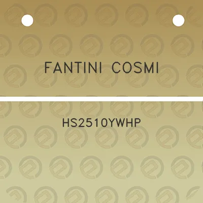 fantini-cosmi-hs2510ywhp