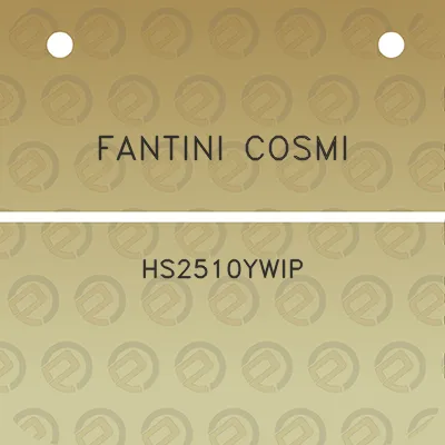 fantini-cosmi-hs2510ywip