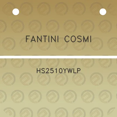 fantini-cosmi-hs2510ywlp