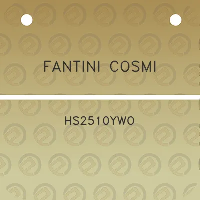 fantini-cosmi-hs2510ywo