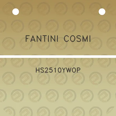 fantini-cosmi-hs2510ywop