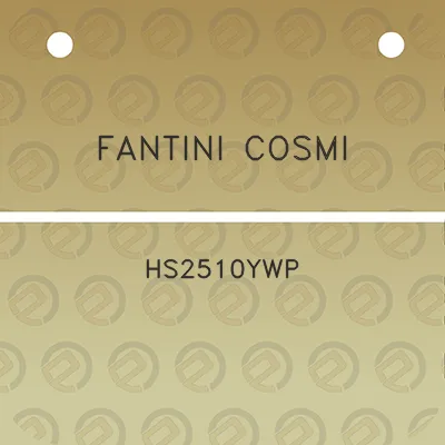 fantini-cosmi-hs2510ywp