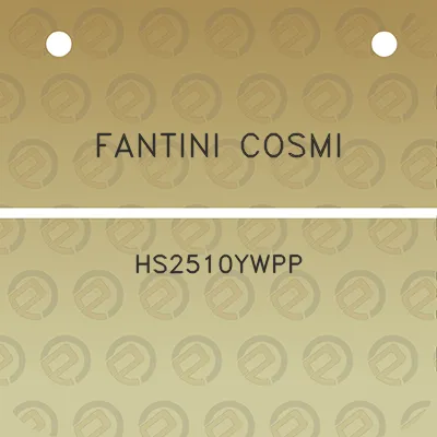 fantini-cosmi-hs2510ywpp