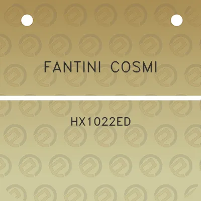 fantini-cosmi-hx1022ed