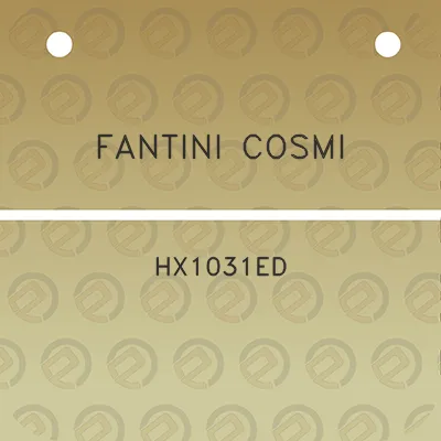 fantini-cosmi-hx1031ed