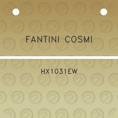 fantini-cosmi-hx1031ew