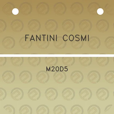 fantini-cosmi-m20d5