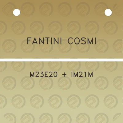 fantini-cosmi-m23e20-im21m