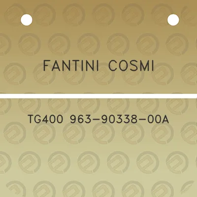 fantini-cosmi-tg400-963-90338-00a