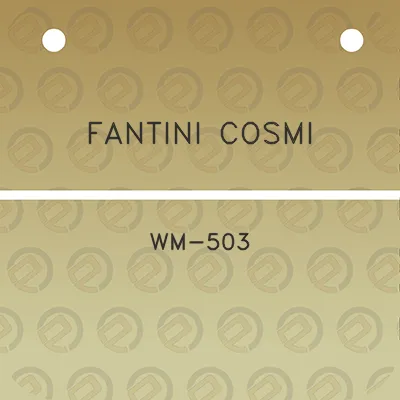 fantini-cosmi-wm-503