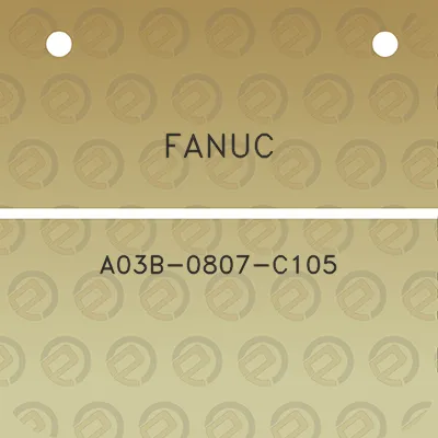 fanuc-a03b-0807-c105