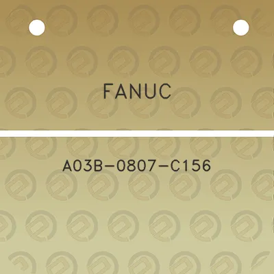 fanuc-a03b-0807-c156