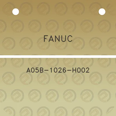 fanuc-a05b-1026-h002