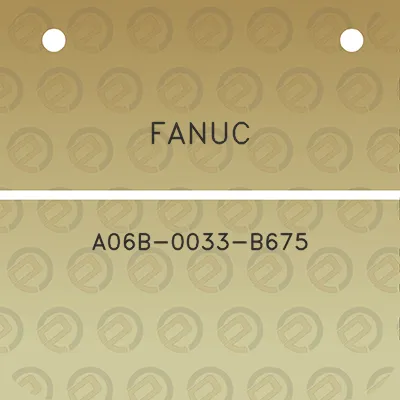 fanuc-a06b-0033-b675