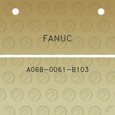 fanuc-a06b-0061-b103