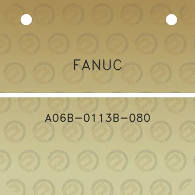 fanuc-a06b-0113b-080