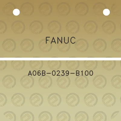 fanuc-a06b-0239-b100