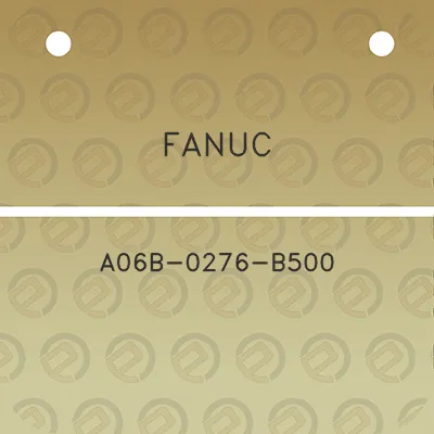 fanuc-a06b-0276-b500