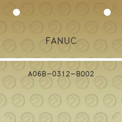 fanuc-a06b-0312-b002