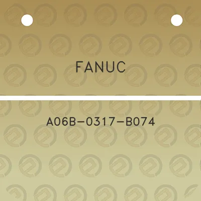 fanuc-a06b-0317-b074