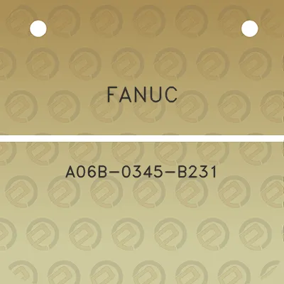 fanuc-a06b-0345-b231