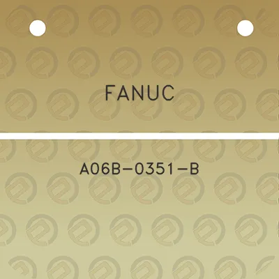 fanuc-a06b-0351-b