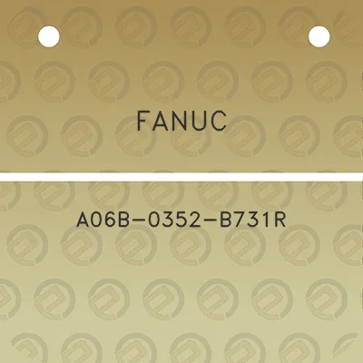 fanuc-a06b-0352-b731r