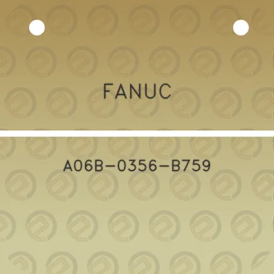 fanuc-a06b-0356-b759