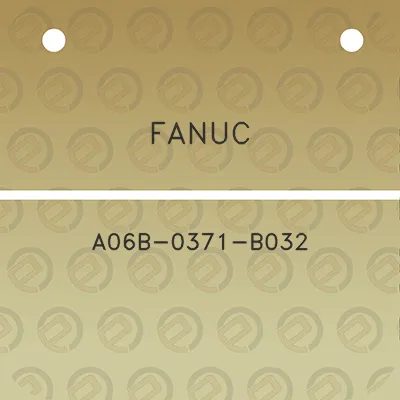 fanuc-a06b-0371-b032