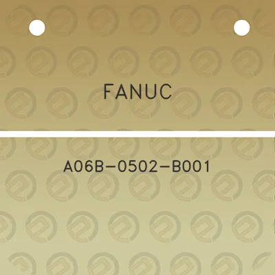 fanuc-a06b-0502-b001