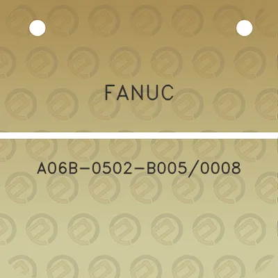 fanuc-a06b-0502-b0050008