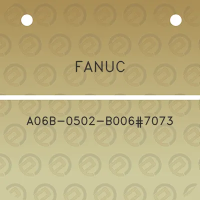 fanuc-a06b-0502-b0067073