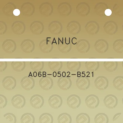 fanuc-a06b-0502-b521