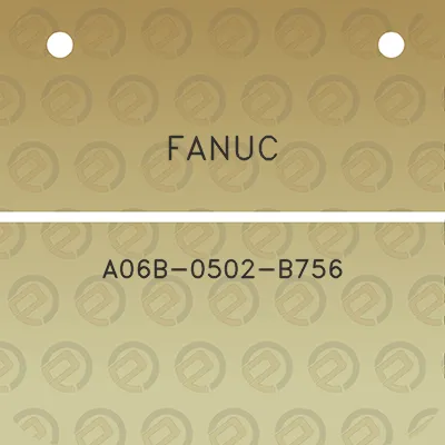 fanuc-a06b-0502-b756