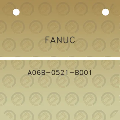 fanuc-a06b-0521-b001