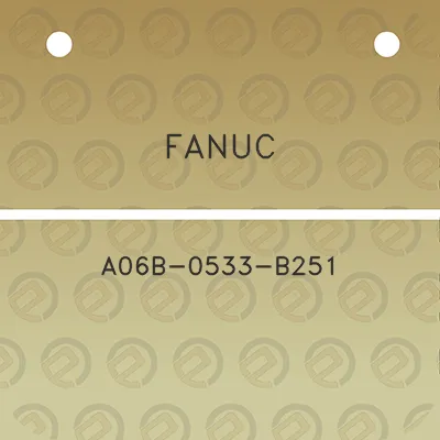 fanuc-a06b-0533-b251