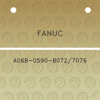 fanuc-a06b-0590-b0727076