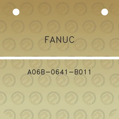 fanuc-a06b-0641-b011