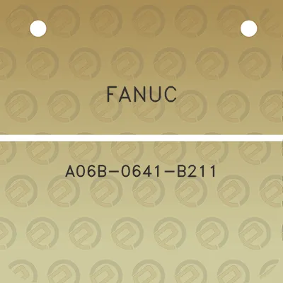 fanuc-a06b-0641-b211