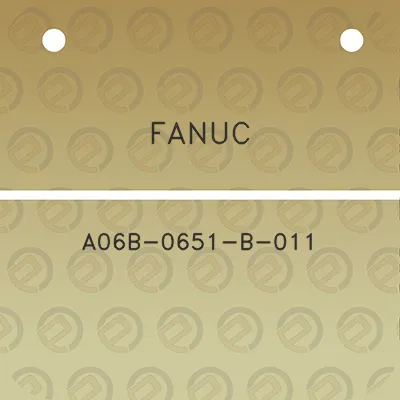 fanuc-a06b-0651-b-011