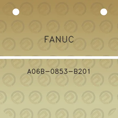 fanuc-a06b-0853-b201