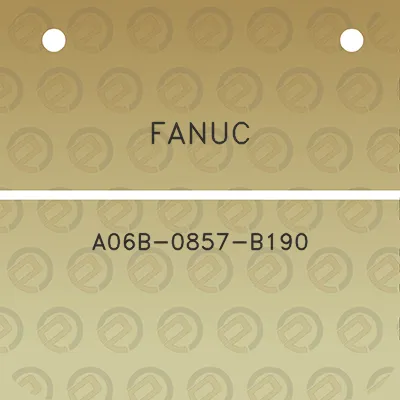 fanuc-a06b-0857-b190