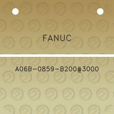 fanuc-a06b-0859-b2003000