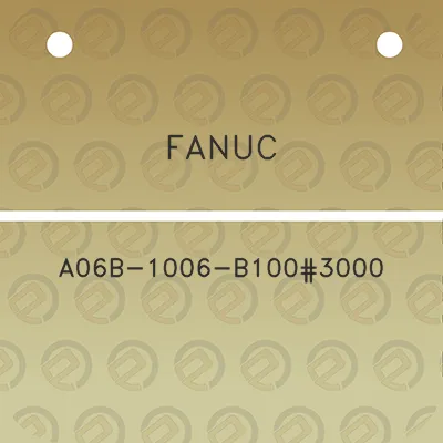 fanuc-a06b-1006-b1003000