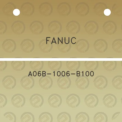 fanuc-a06b-1006-b100