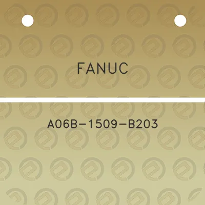 fanuc-a06b-1509-b203