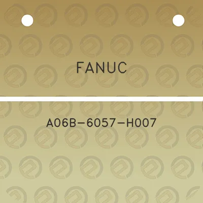 fanuc-a06b-6057-h007