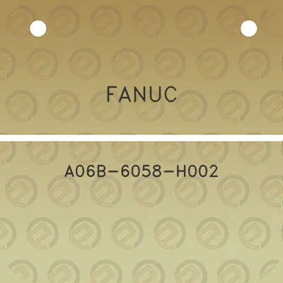 fanuc-a06b-6058-h002