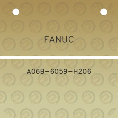 fanuc-a06b-6059-h206