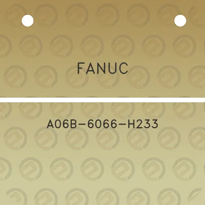 fanuc-a06b-6066-h233